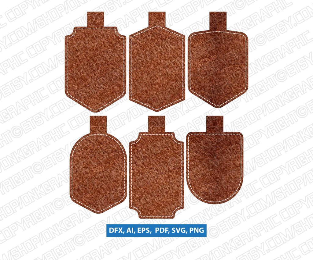 34 Leather Keychain Svg SVG PNG EPS DXF Files – SVG Cut Files